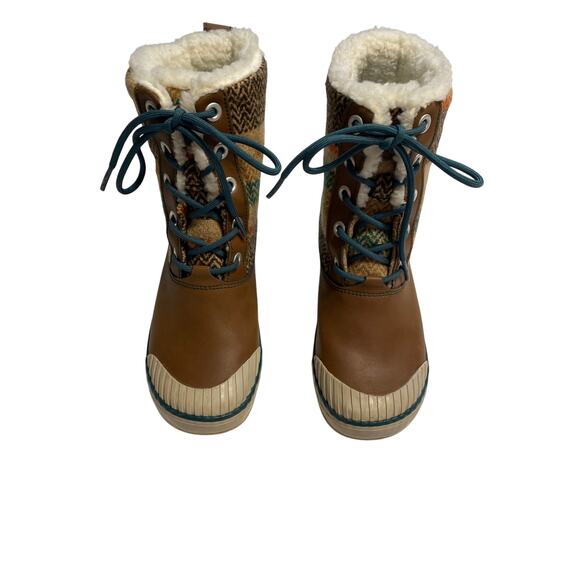 Keen Elsa Lined Women 6 Boots Waterproof 100 Gram Insulation Chevron Pattern - Picture 2 of 14